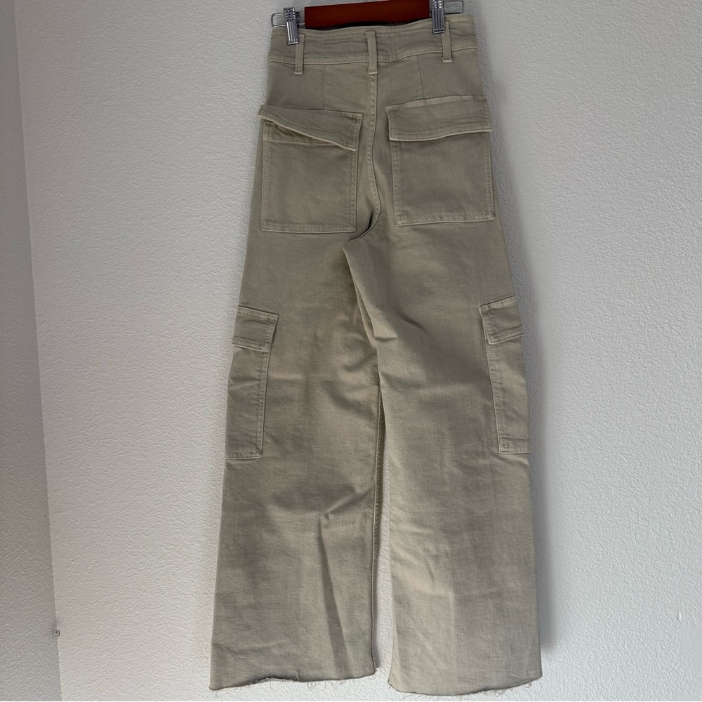 Zara Women's High Waisted Wide Leg Cargo Pants‎ Size 0 - Picture 12 of 14